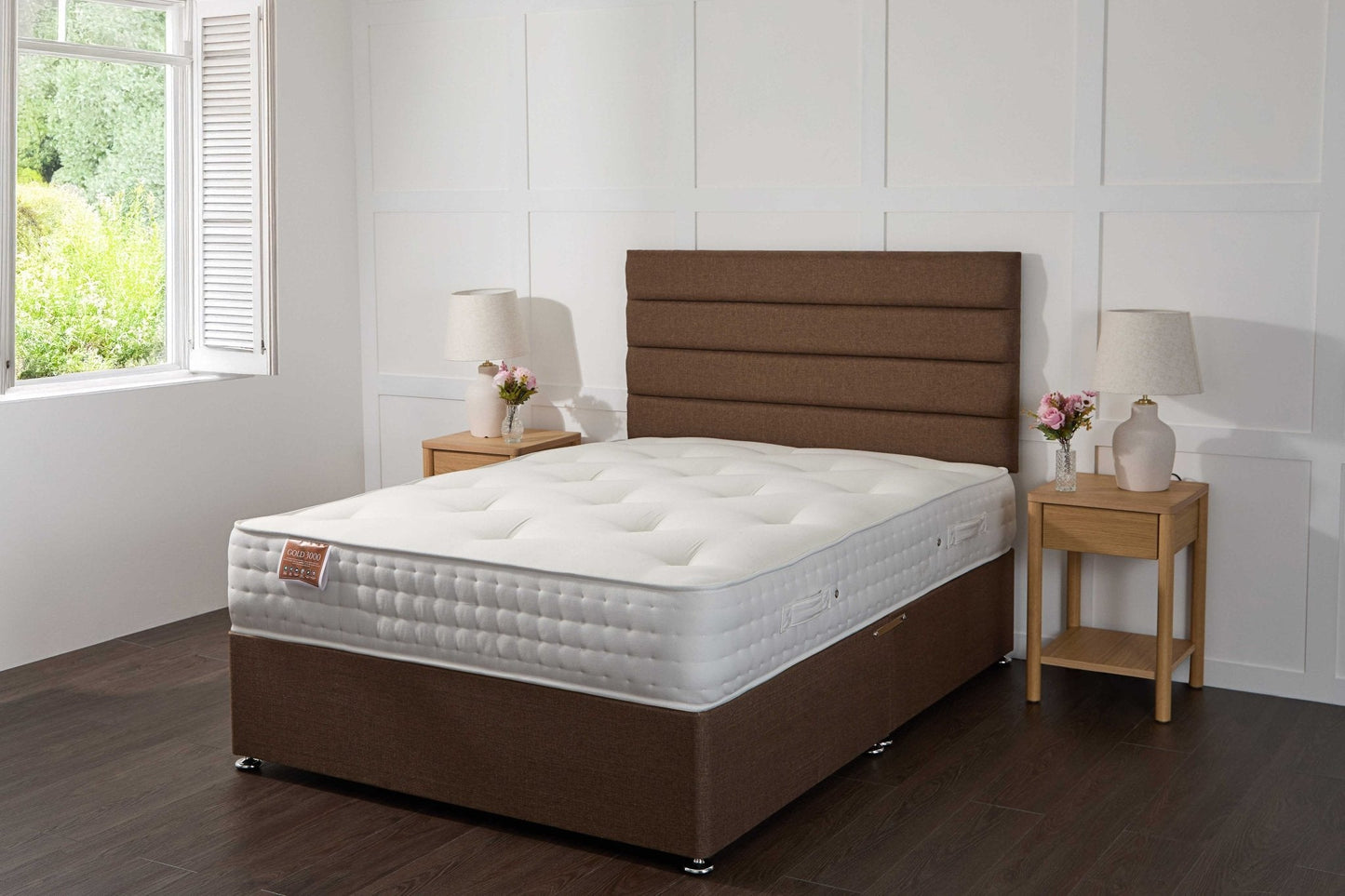 Apollo Comfort Gold 3000 Pocket Sprung Intelligent Memory Divan Bed Set