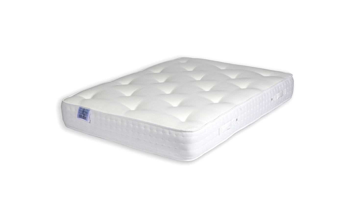 Apollo Comfort Silver 2000 Fibre And Pocket Sprung Divan Bed Set