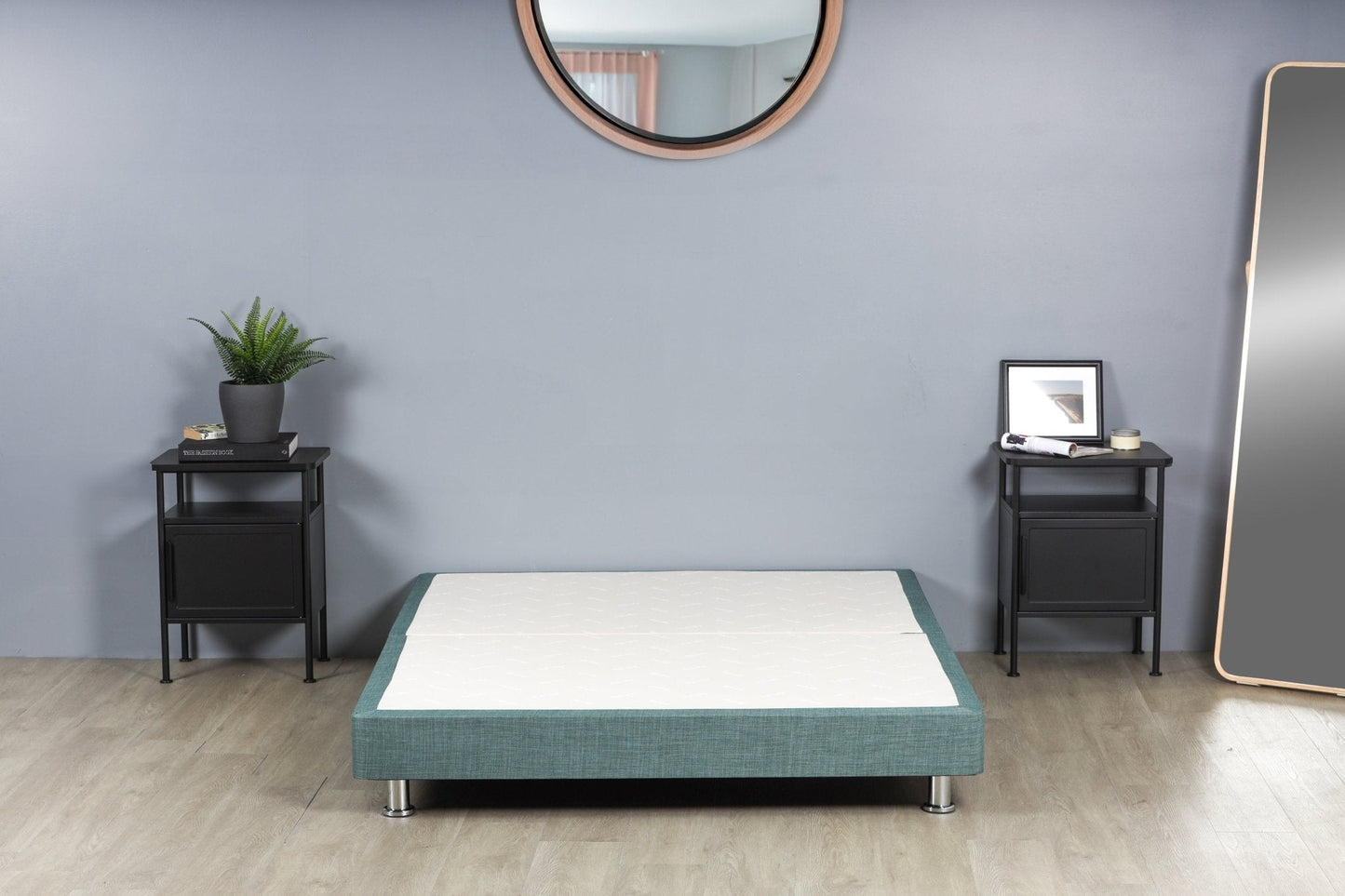 Signature Divan Bed Base on Chrome Metal Legs