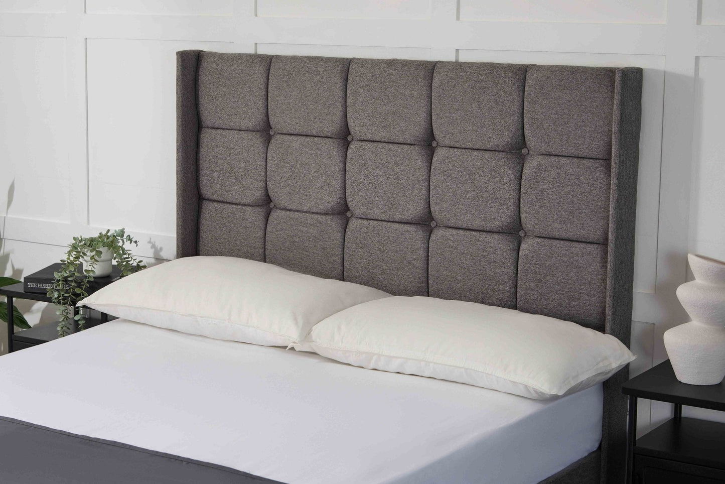 Apollo Atlanta Winged Floor Standing Upholstered Headboard