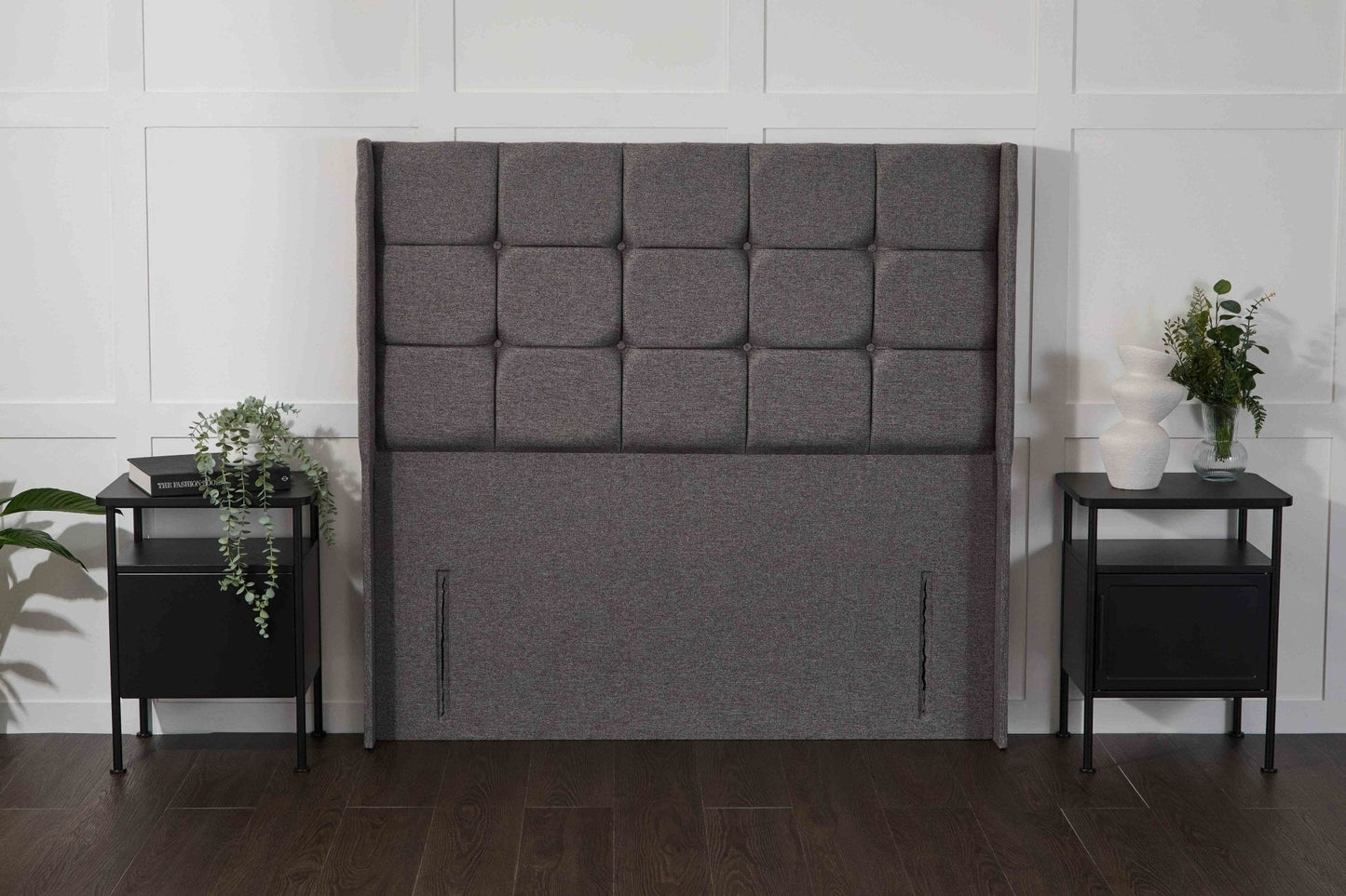 Apollo Atlanta Winged Floor Standing Upholstered Headboard