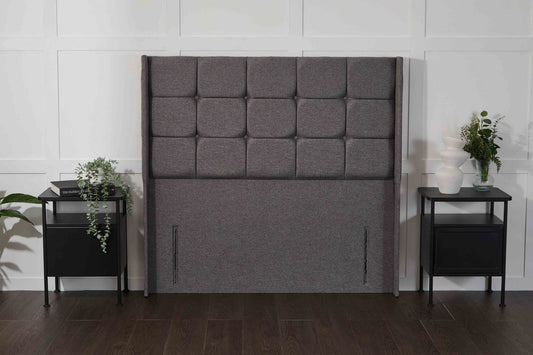 Apollo Atlanta Winged Floor Standing Upholstered Headboard