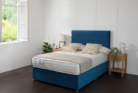 Apollo Comfort Silver 2000 Fibre And Pocket Sprung Divan Bed Set