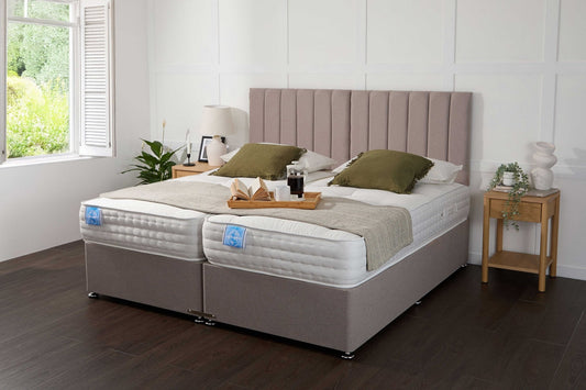 Apollo Luxury Hotel Zip and Link 3000 Pocket Sprung Intelligent Memory Divan Bed Set