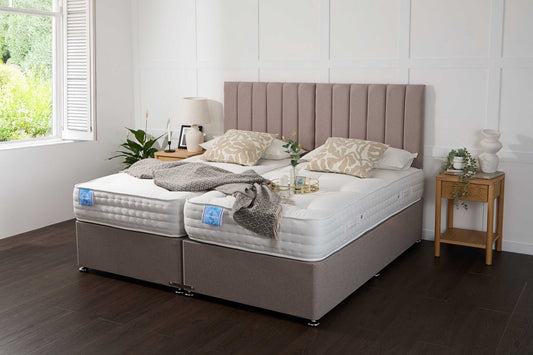 Apollo Luxury Hotel Zip and Link 1000 Pocket Sprung Intelligent Fibre Divan Bed Set