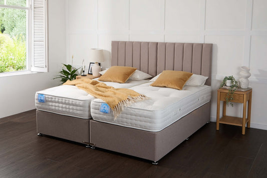 Apollo Luxury Hotel Zip and Link 2000 Pocket Sprung Intelligent Fibre Divan Bed Set