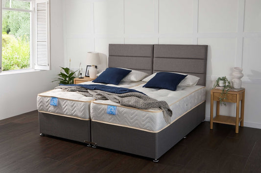 Apollo Supreme Guest Hotel Zip and Link 1000 Pocket Sprung Divan Bed Set