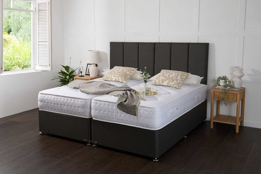 Apollo Essentials Guest Hotel Zip and Link 1500 Pocket Sprung Divan Bed Set