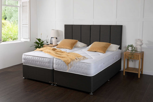 Apollo Essentials Guest Hotel Zip and Link 1000 Pocket Sprung Divan Bed Set