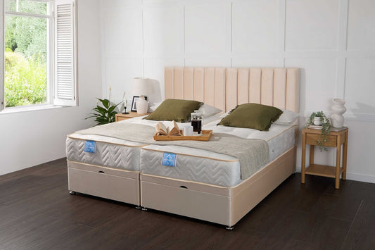 Apollo Supreme Guest Hotel Zip and Link 2000 Pocket Sprung Ottoman Divan Bed Set