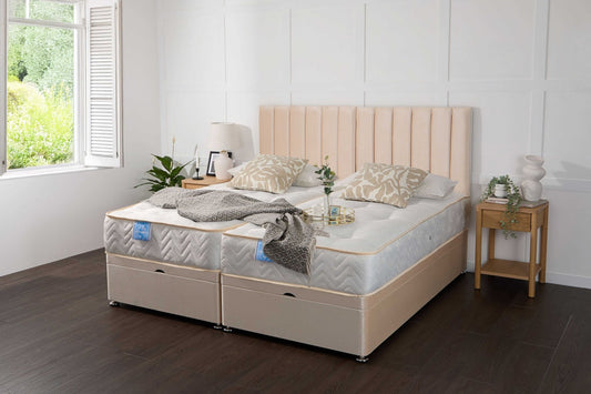 Apollo Supreme Guest Hotel Zip and Link 1000 Pocket Sprung Ottoman Divan Bed Set