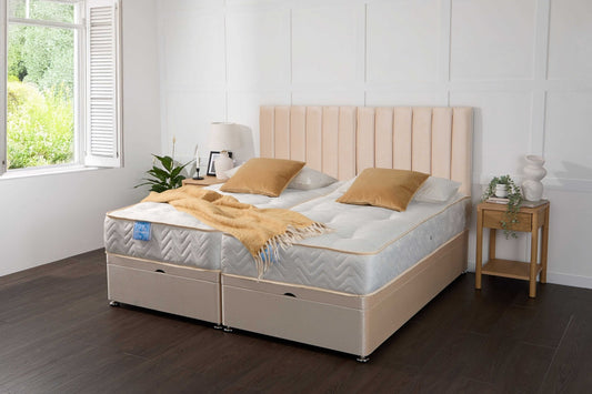 Apollo Supreme Guest Hotel Zip and Link 1500 Pocket Sprung Ottoman Divan Bed Set