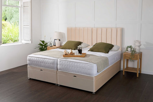 Apollo Essential Guest Hotel Zip and Link 2000 Pocket Sprung Ottoman Divan Bed Set