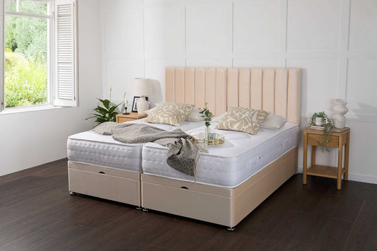 Apollo Essential Guest Hotel Zip and Link 1500 Pocket Sprung Ottoman Divan Bed Set
