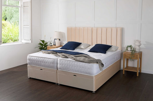 Apollo Essential Guest Hotel Zip and Link 1000 Pocket Sprung Ottoman Divan Bed Set