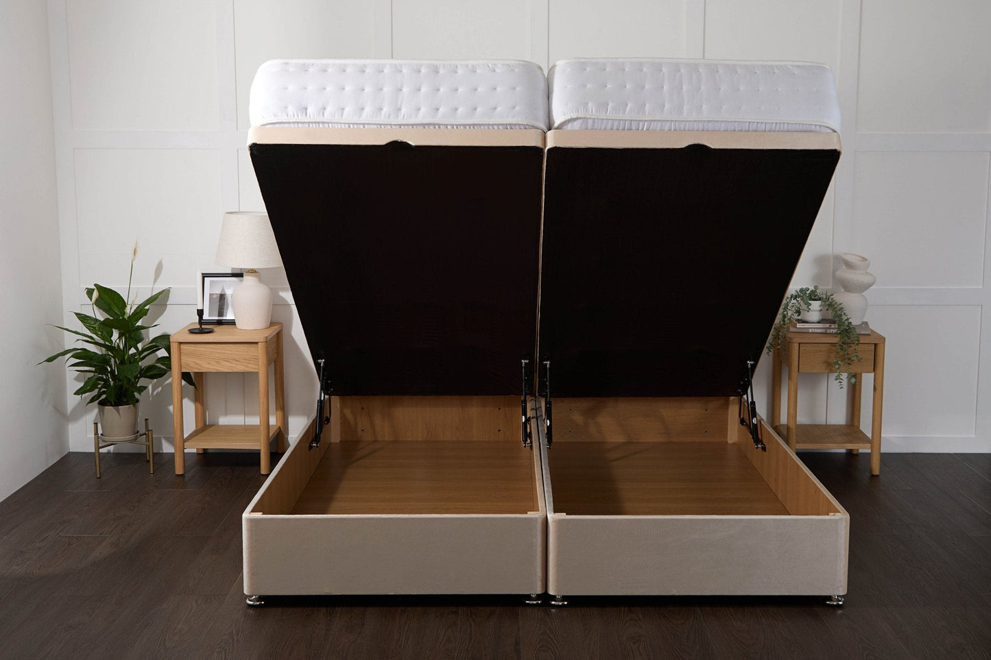 Apollo Essential Guest Hotel Zip and Link 2000 Pocket Sprung Ottoman Divan Bed Set