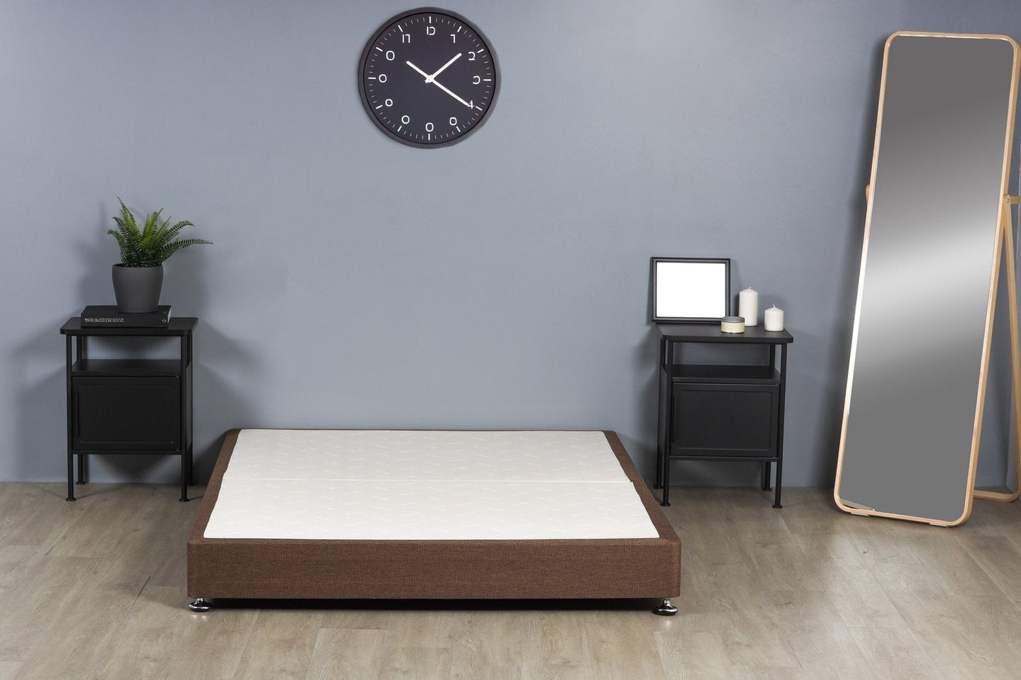 Signature Low Divan Bed Base On Chrome Glides
